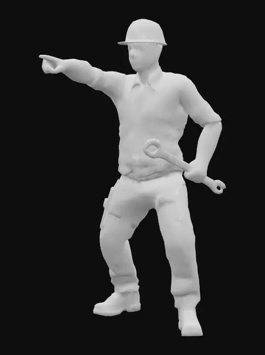 3D model for Construction Worker in Charge