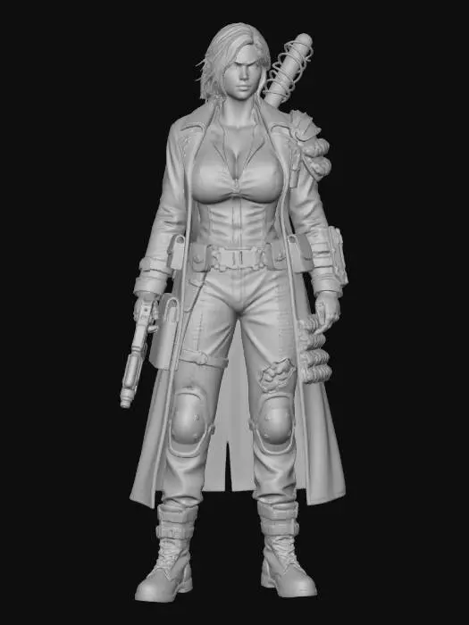 3D model for Wasteland Warrior