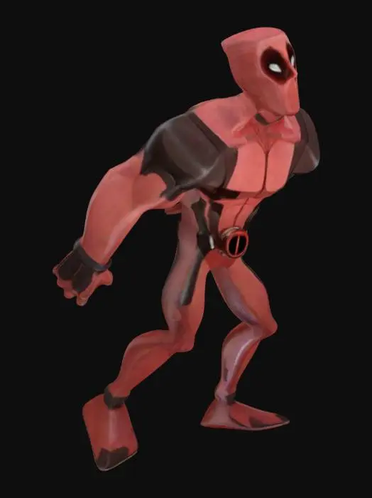 3D model for Deadpool Toy Character