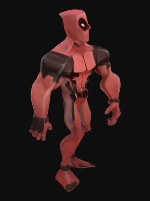 3D model for Deadpool Toy Character