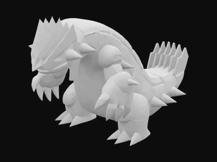 3D model for Pokemon: Groudon