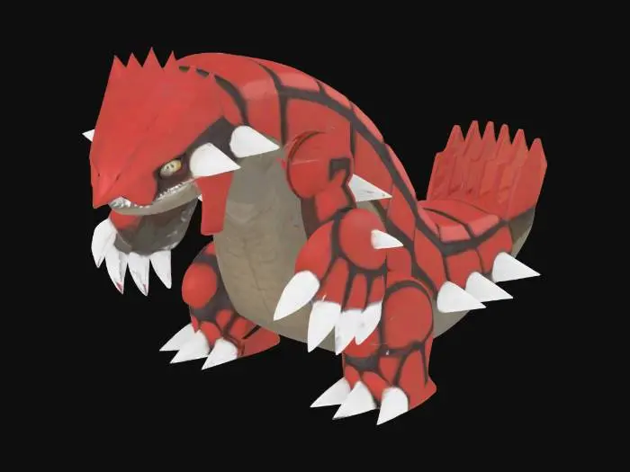 3D model for Pokemon: Groudon