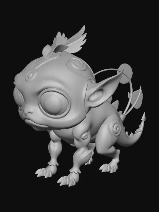 3D model for Leafy Lizardling