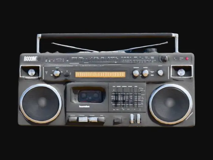 3D model for Retro Vibes Boombox