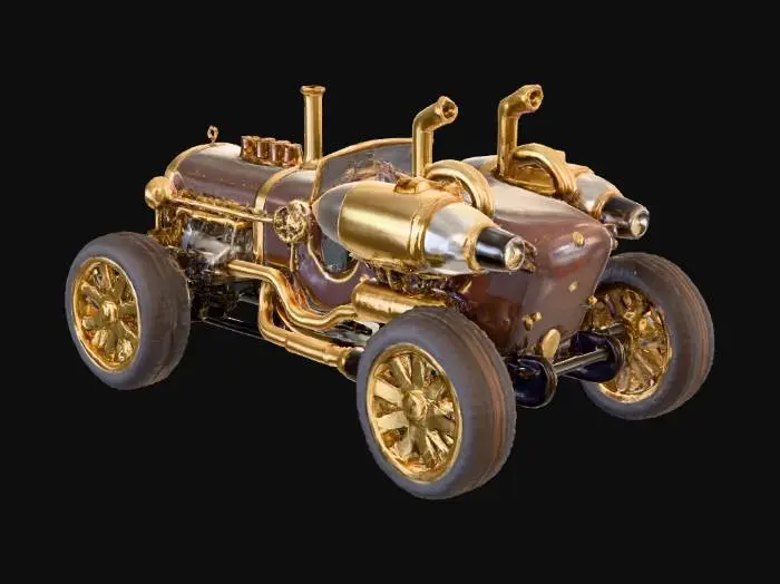 3D model for Steampunk Rocket Racer
