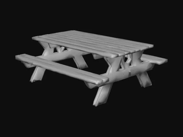 3D model for picnic bench