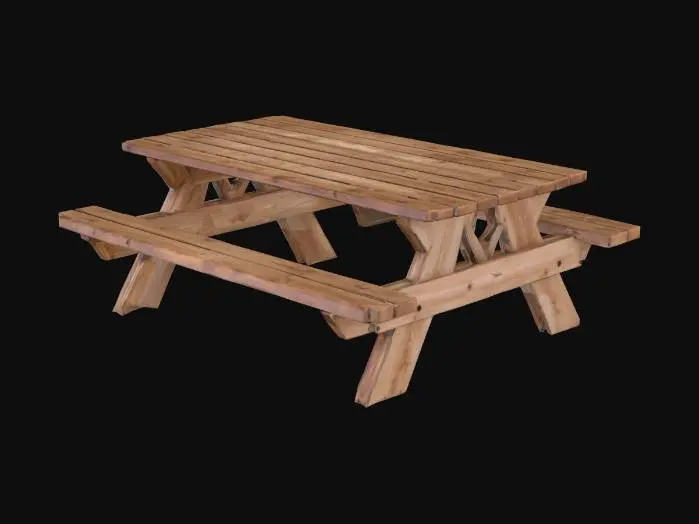 3D model for picnic bench