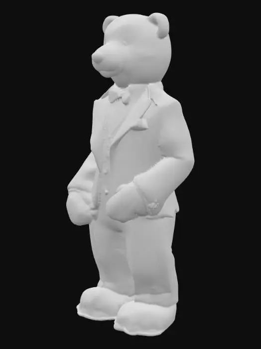 3D model for Teddybear in Black Suit, #PBR#