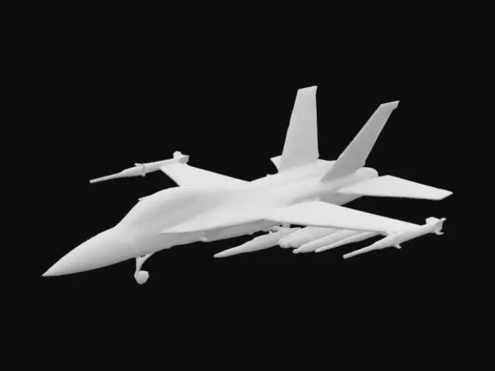 3D model for crea un avion militar futurisata
