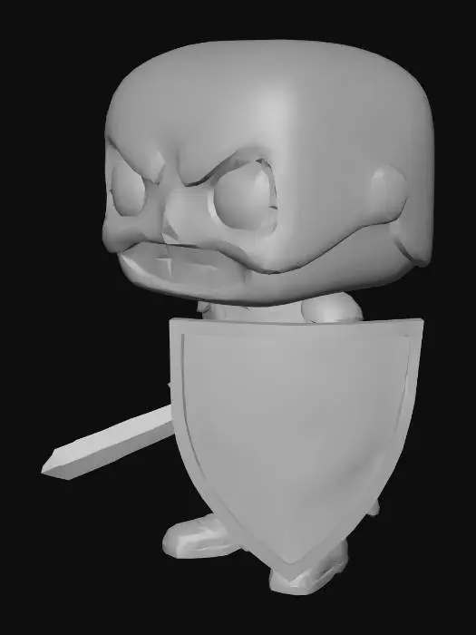 3D model for Skeleton Warrior Funko Pop