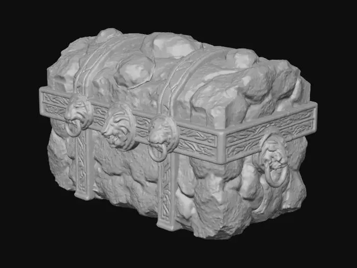 3D model for Inferno Chest #chest #asset