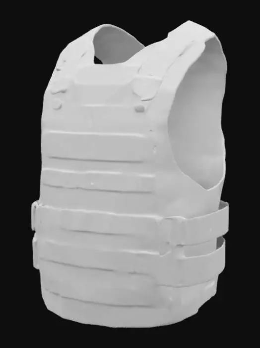 3D model for Army plate carrier vest without pouches, just plain plate carrier vest