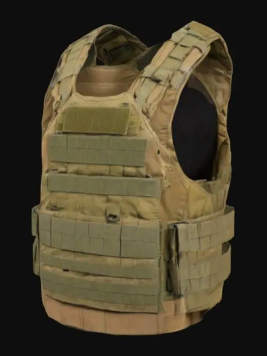 3D model for Army plate carrier vest without pouches, just plain plate carrier vest