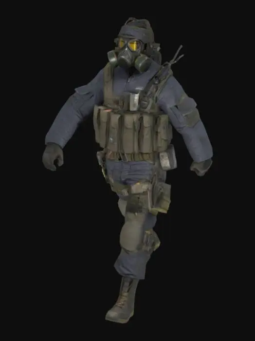 3D model for Soldier in Tactical Gear