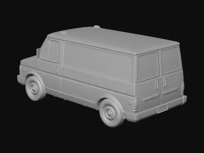 3D model for Vintage Yellow Van