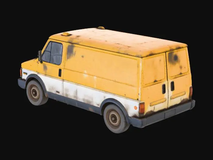 3D model for Vintage Yellow Van