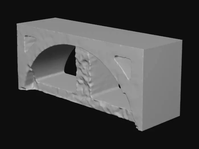 3D model for Brick with Cutouts