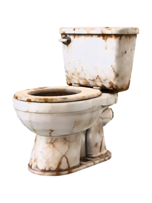 gross toilet 3D model, vytvořený pomocí AI