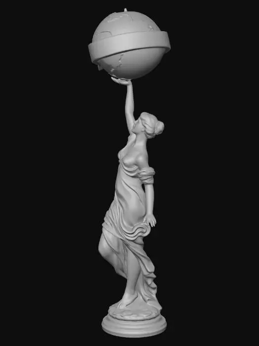3D model for Statue of Schlitz GlobeBearer