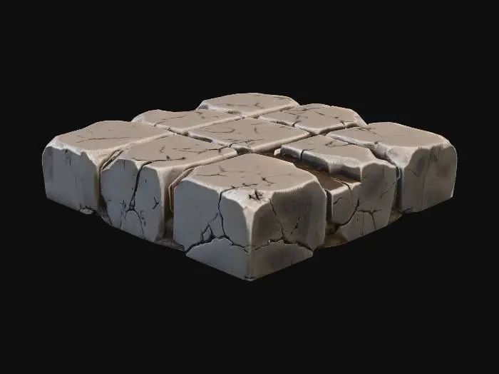 3D model for Cobblestone Pathway