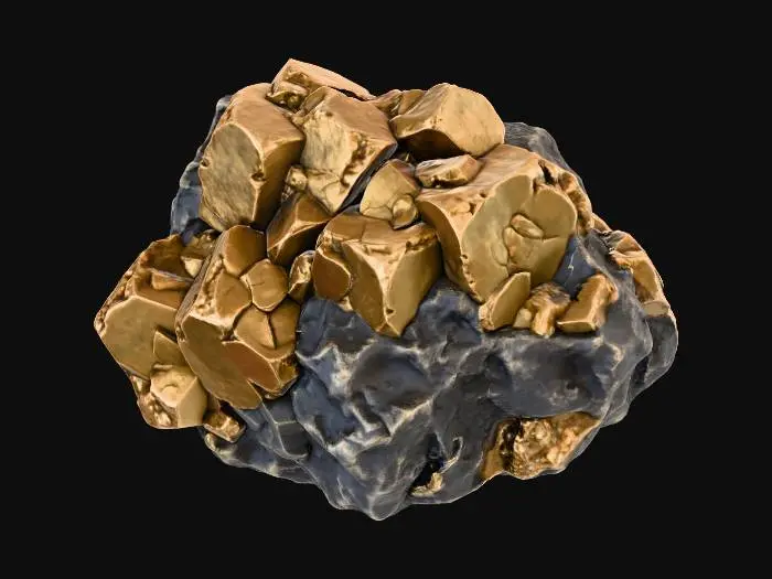 3D model for Gold Ore