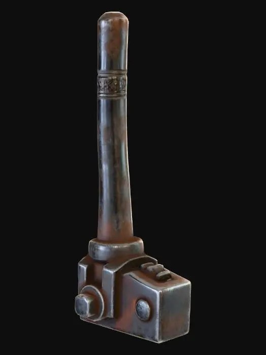 3D model for metal lever