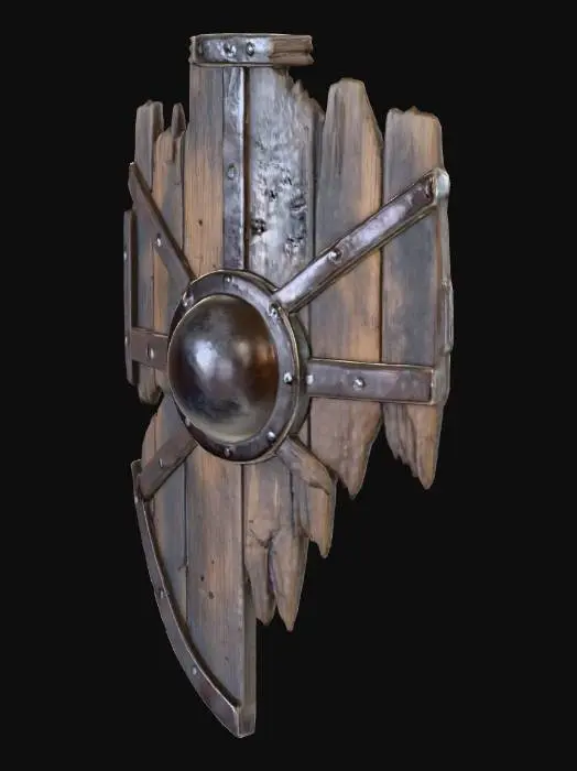 3D model for Shield 2 Broken