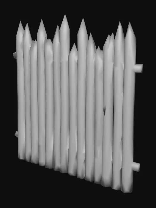 3D model for Wooden Palisade