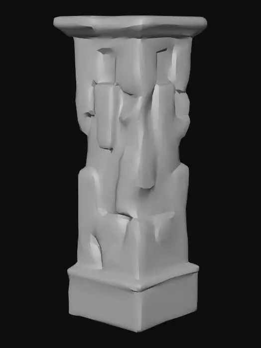 3D model for Cementery Pillar Variant 5
