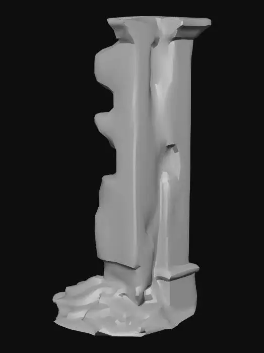 3D model for Cementery Pillar Variant 6