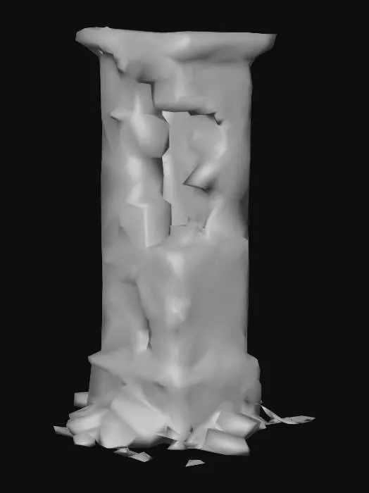 3D model for Cementery Pillar Variant 3