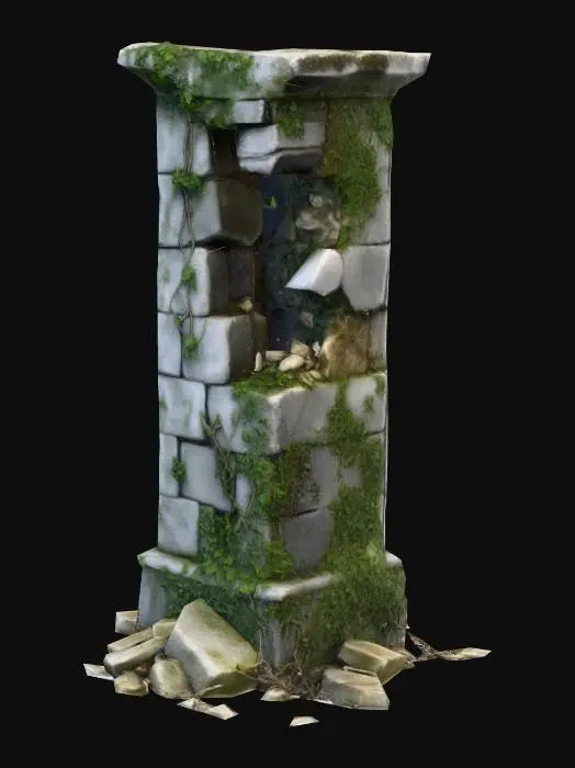 3D model for Cementery Pillar Variant 3