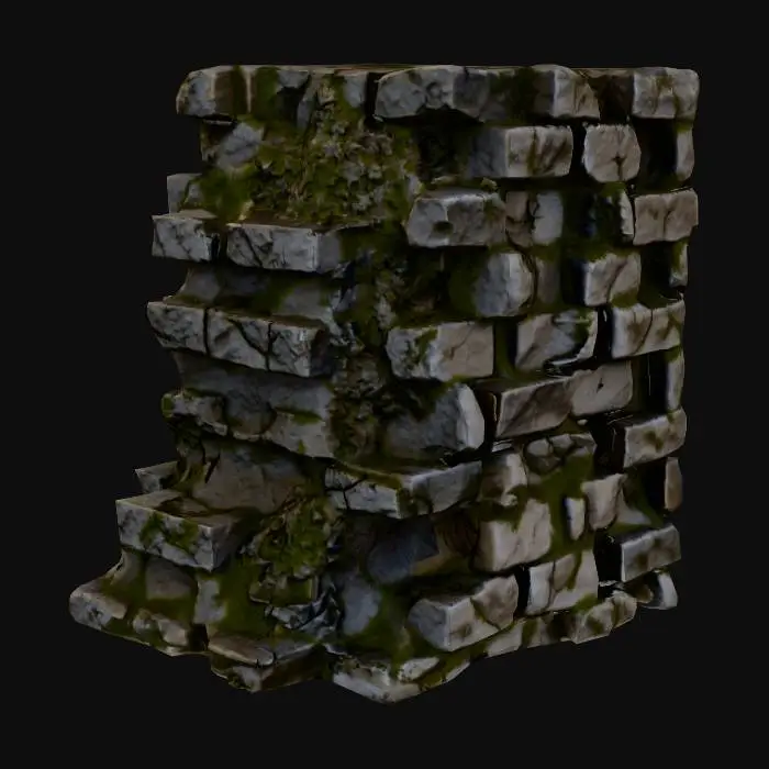 3D model for Stone Fortress Remnant