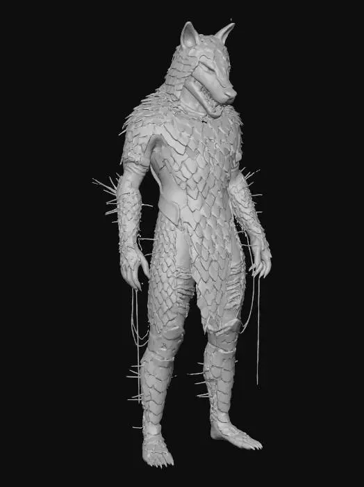 3D model for Lycanthrope Sentinel