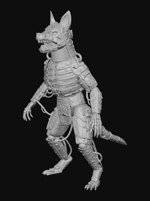 3D model for Cyberwolf Circuitry, #Halloween2025#