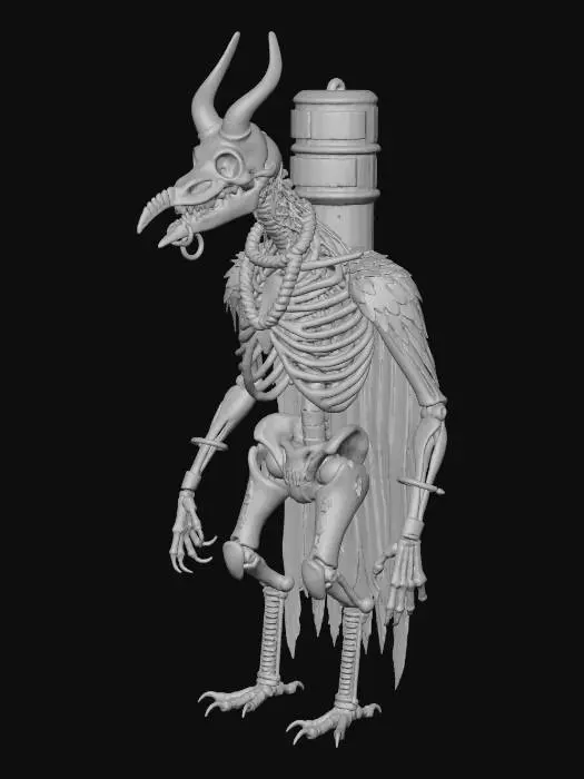 3D model for Darknet Algorithmic Anubis, #Halloween2025#