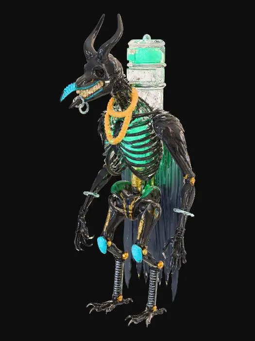 3D model for Darknet Algorithmic Anubis, #Halloween2025#