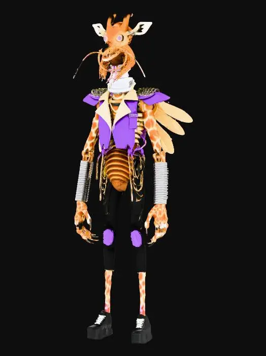 3D model for Cyber Safari Warrior