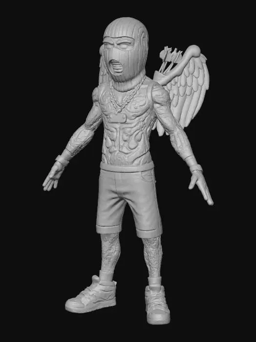 3D model for Winged Guardian
