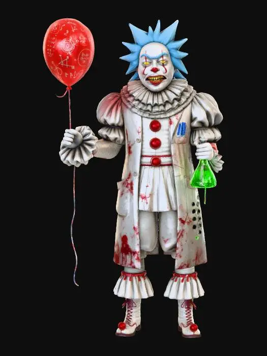 3D model for Pennyrick (Pennywise & Rick Sanchez Hybrid)