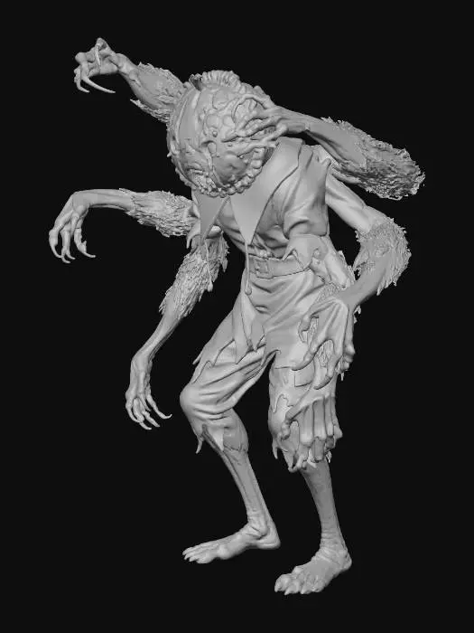 3D model for Thanksgiving Pumpkin Pie-Face Fiend, 
#Thanksgiving#