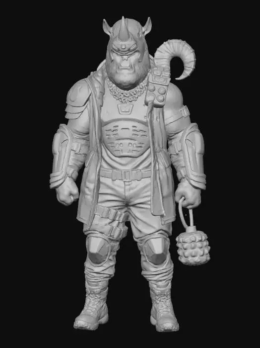 3D model for Rhino-Rilla Brute