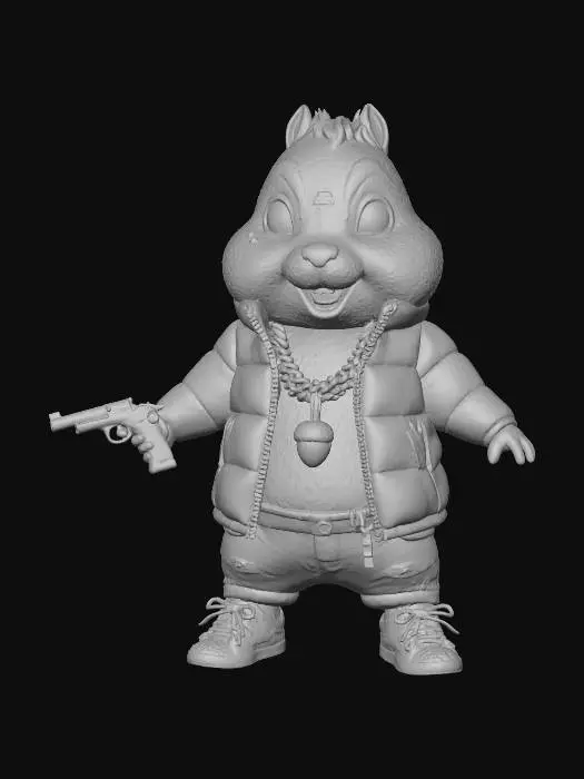 3D model for Chip The Chipmunk - Iced Out Christmas Style, #Christmas2025#