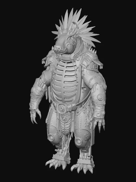 3D model for Acid-Hippo Cyborg