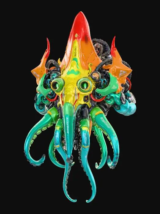 3D model for Cyber Cuttlefish Creation