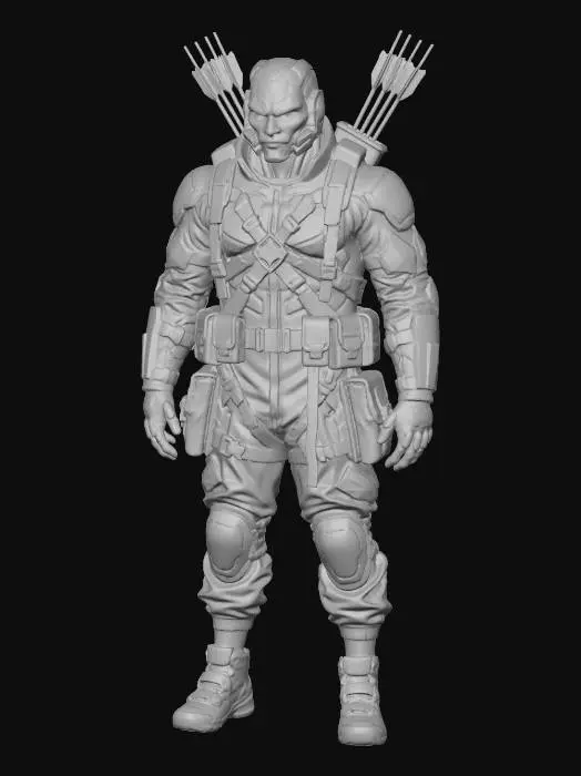 3D model for Cybernetic-Brute Jester: Archer