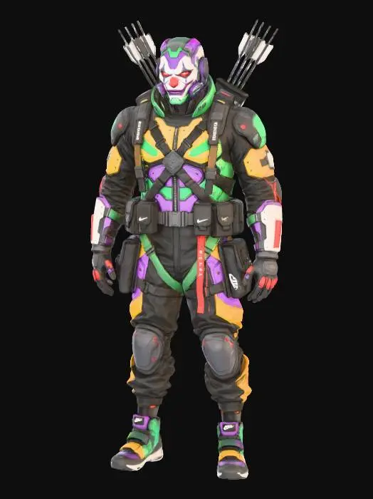 3D model for Cybernetic-Brute Jester: Archer