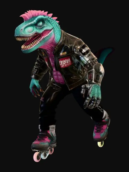 3D model for Raptor on Roller Skates