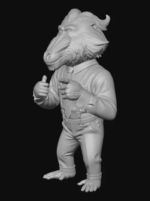 3D model for Dapper Baboon