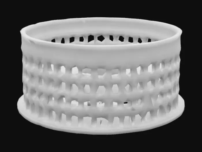 3D model for #AroundTheWorld#, #Italy# The Colosseum made of shiny metal. 